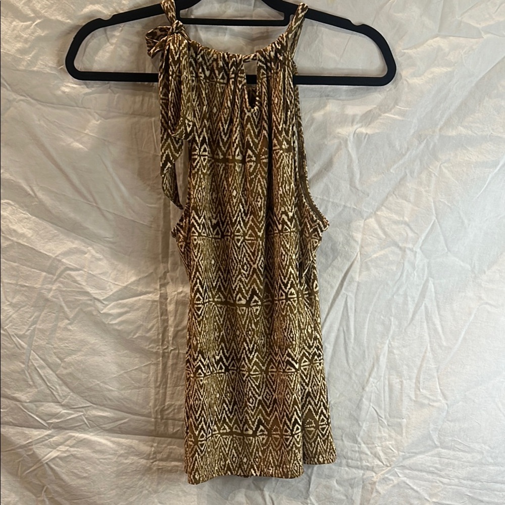 Chaps Classics Brown Patterned Top - image 5